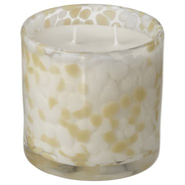 JÄMLIK, αρωματικό κερί σε γυάλινο βάζο/2 φυτίλια/βανίλια, 50 ώρες, 505.943.48
