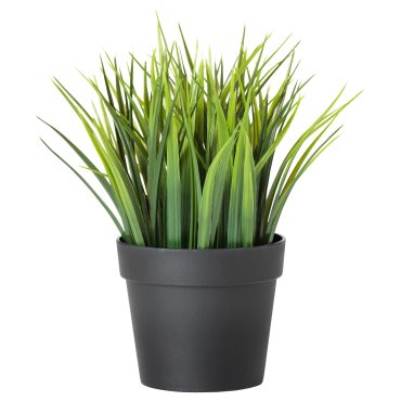FEJKA, artificial potted plant in/outdoor/grass, 9 cm, 506.210.02