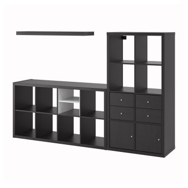 KALLAX/LACK, storage combination with shelf, 224x39x147 cm, 593.987.29