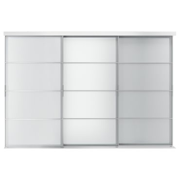 SKYTTA/SVART, σύνθεση με συρόμενη πόρτα, 301x205 cm, 594.227.34