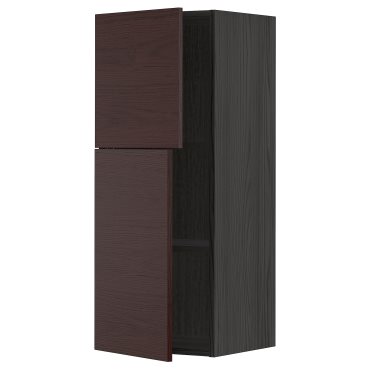 METOD, wall cabinet with shelves/2 doors, 40x100 cm, 594.588.41