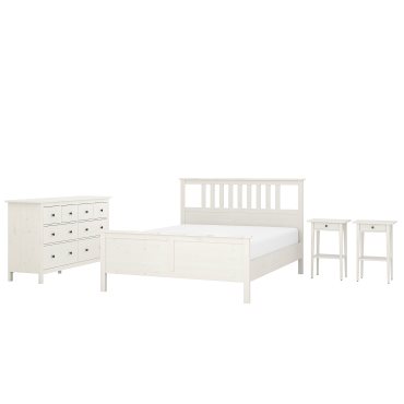 HEMNES, έπιπλα υπνοδωματίου, 4 τεμ. 140x200 cm, 594.951.41