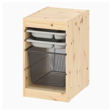 TROFAST, storage combination with box/trays, 32x44x52 cm, 595.256.28
