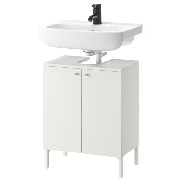 NYSJON/BJORKAN, wash-basin base cabinet with 2 doors, 54x40x80 cm, 595.466.78