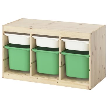 TROFAST, storage combination with boxes, 93x44x52 cm, 595.748.88