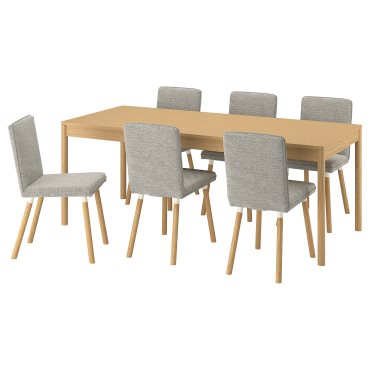 TONSTAD/TONSTAD, table and 6 chairs, 200x85 cm, 595.967.48