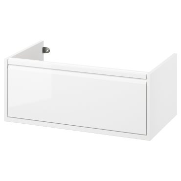 ANGSJON, wash-stand with drawer/high-gloss, 80x48x33 cm, 605.350.99