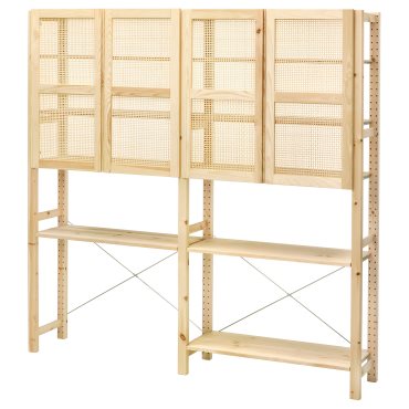 IVAR, storage combination with doors, 174x30x179 cm, 694.034.62