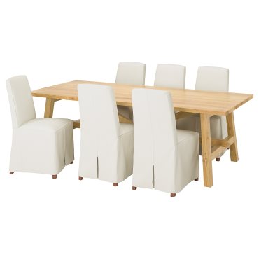 MOCKELBY/BERGMUND, table and 6 chairs, 235x100 cm, 694.084.74