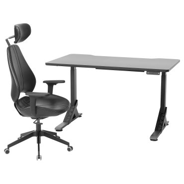 UPPSPEL/GRUPPSPEL, γραφείο/καρέκλα gaming, 140x80 cm, 694.414.97