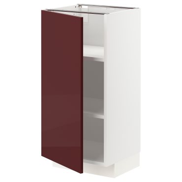 METOD, base cabinet with shelves, 40x37 cm, 694.653.27