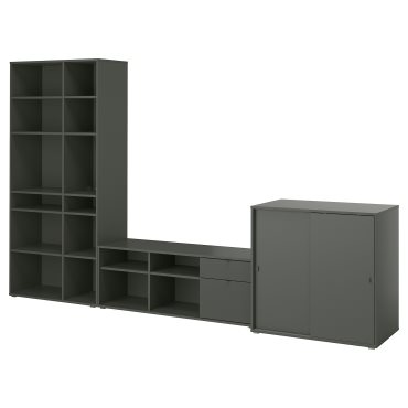 VIHALS, TV/storage combination, 337x47x200 cm, 695.210.74