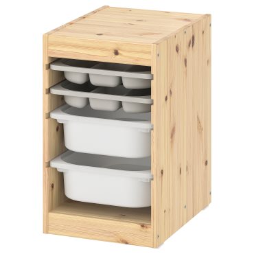 TROFAST, storage combination with boxes/trays, 32x44x52 cm, 695.235.82