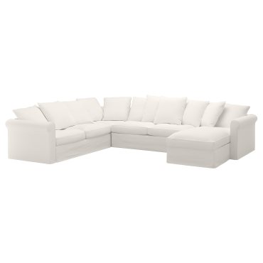 GRONLID, corner sofa-bed, 5-seat with chaise longue, 695.365.27