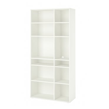 VIHALS, shelving unit with 10 shelves, 95x37x200 cm, 704.832.74