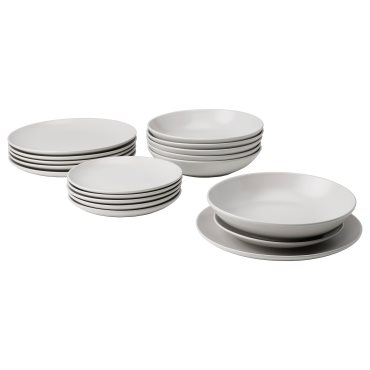 FÄRGKLAR, 18-piece service/matt, 705.646.99