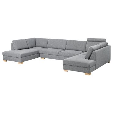 SÖRVALLEN, U-shaped sofa 5-seat with open ends, 793.147.95