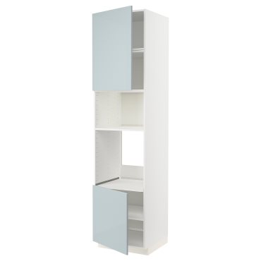 METOD, high cabinet for oven/microwave with 2 doors/shelves, 60x60x240 cm, 794.794.23