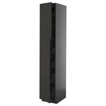 METOD/KNIVSHULT, high cabinet with 2 doors/4 drawers, 40x60x220 cm, 795.881.44
