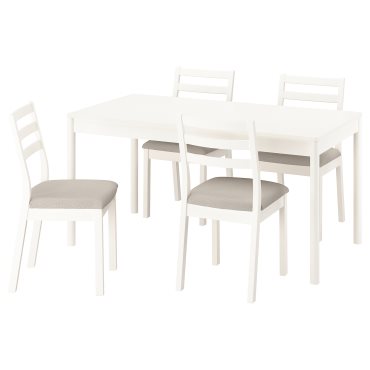 TONSTAD/TONSTAD, table and 4 chairs, 150x80 cm, 795.966.48