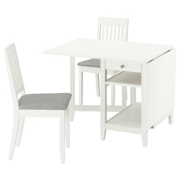 NÄSINGE/NÄSINGE, table and 2 chairs, 48/104/159x85 cm, 795.969.45