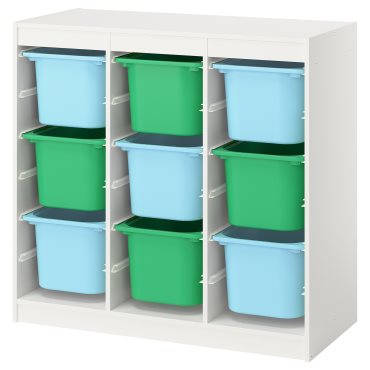 TROFAST, storage combination room divider with boxes, 99x44x94 cm, 796.131.05
