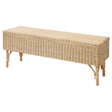 TOLKNING, παγκάκι με αποθηκευτικό χώρο/χειροποίητο, 120 cm, 805.126.57