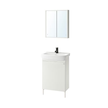 NYSJΟN/BJΟRKΑN, bathroom furniture/set of 5, 54x40x98 cm, 894.158.69