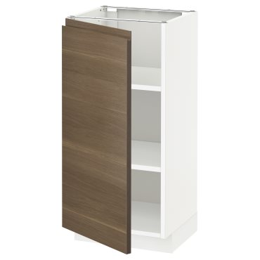 METOD, base cabinet with shelves, 40x37 cm, 894.642.99
