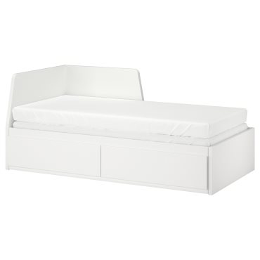 FLEKKE, day-bed with 2 drawers/2 mattresses, 80x200 cm, 894.959.36
