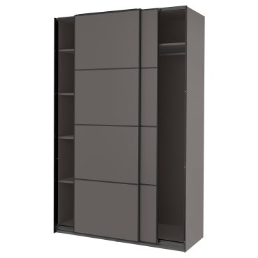 PAX/MEHAMN, ντουλάπα με συρόμενες πόρτες, 150x66x236 cm, 895.003.01