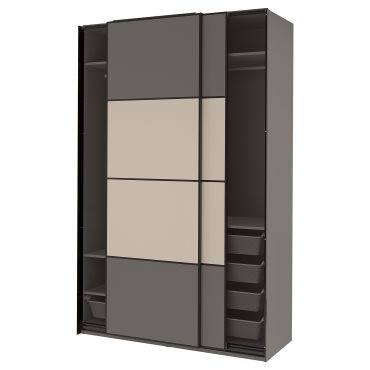 PAX/MEHAMN, ντουλάπα με συρόμενες πόρτες, 150x66x236 cm, 895.028.90