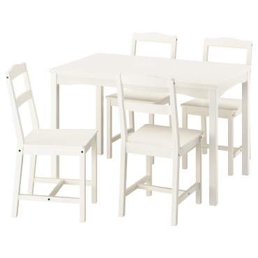 HAUGA/HAUGA, table and 4 chairs, 118x74 cm, 895.748.63