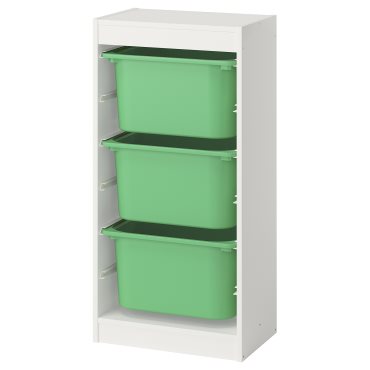 TROFAST, storage combination with boxes, 46x30x94 cm, 895.752.02