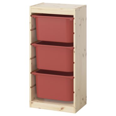 TROFAST, storage combination with boxes, 44x30x91 cm, 895.754.38