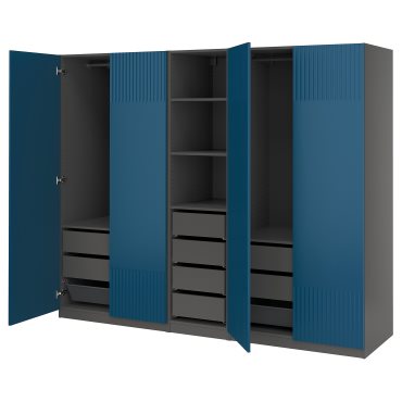 PAX/FYRUDDEN, wardrobe combination, 250x60x201 cm, 895.817.45