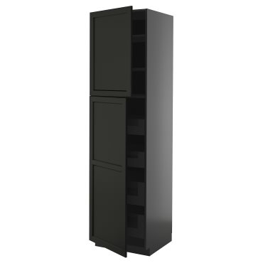 METOD/KNIVSHULT, high cabinet with 2 doors/4 drawers, 60x60x220 cm, 895.886.00