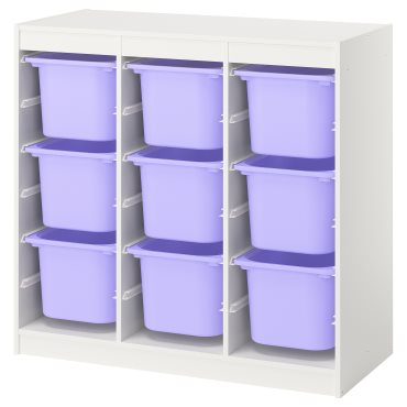 TROFAST, storage combination room divider with boxes, 99x44x94 cm, 896.131.00