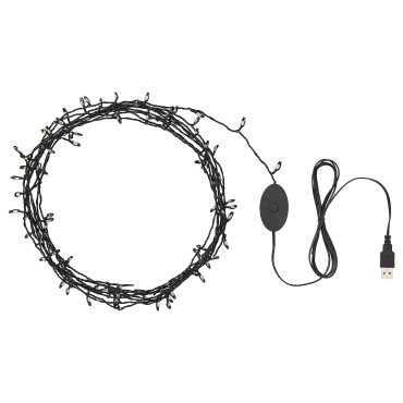 STRÅLA, lighting chain with built-in LED light source, 906.334.61