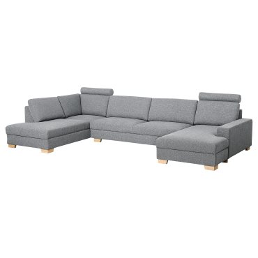 SORVALLEN, γωνιακός καναπές 5 θέσεων με σεζλόνγκ/δεξί, 993.147.80