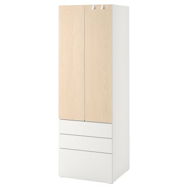 SMASTAD/PLATSA, wardrobe with 3 drawers, 60x42x181 cm, 994.262.64