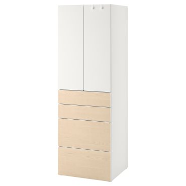 SMASTAD/PLATSA, wardrobe with 4 drawers, 60x42x181 cm, 994.263.77