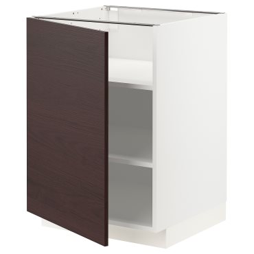 METOD, base cabinet with shelves, 60x60 cm, 994.625.39