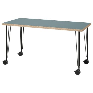 LAGKAPTEN/KRILL, desk, 140x60 cm, 995.234.77
