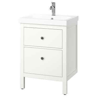 HEMNES/ORRSJON, open wash-stand with drawer/wash-basin/tap, 62x49x89 cm, 995.467.80
