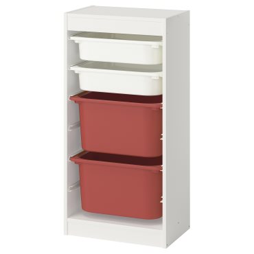 TROFAST, storage combination with boxes, 46x30x94 cm, 995.751.93