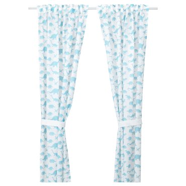 JATTELIK, curtains with tie-backs 1 pair 120x300 cm, 004.641.65
