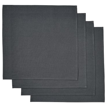 SVARTSENAP, napkin/4 pack, 35x35 cm, 005.459.25