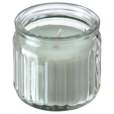 HÖKGÖK, scented candle in glass/apple, 12 hr, 006.087.34