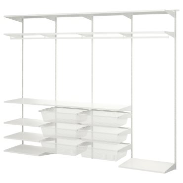 BOAXEL, wardrobe combination, 250x40x201 cm, 094.656.41